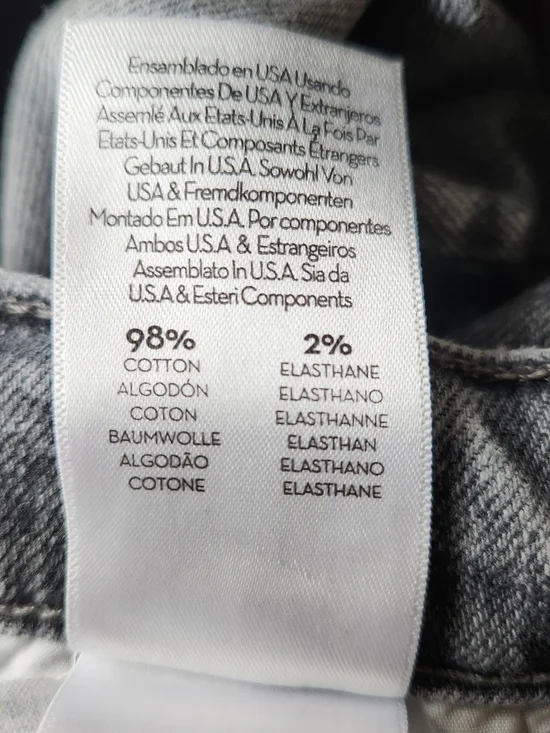 MOTHER Superior Women's Jeans 25 The Ditcher Crop Shadow Dancing Gray Wash - Picture 7 of 12